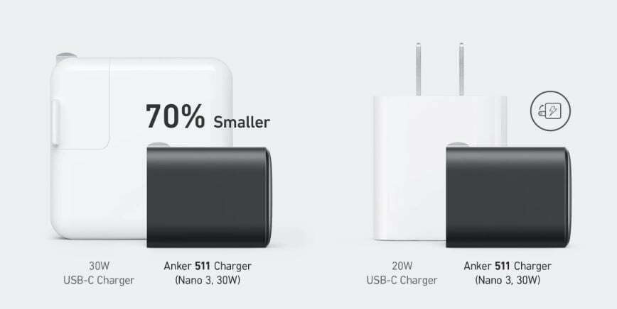 Anker nano 3 vs apple 30 w fast charger