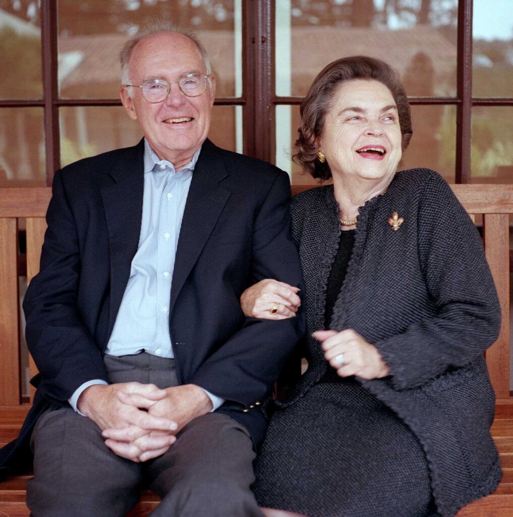 Gordon Moore, the Intel Corp. co-founder & His wife Betty Moore